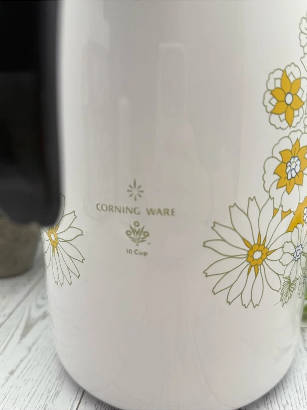 Vintage Corning Ware Floral Bouquet Percolator Coffee Pot 10 Cup Retro Decor